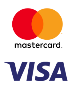 Логотипи Visa та Mastercard